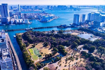 Парк Хамарикю — ландшафтный сад в Токио